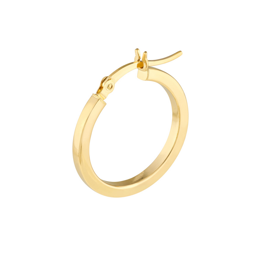 14kt Yellow Gold Medium Hoop Earrings