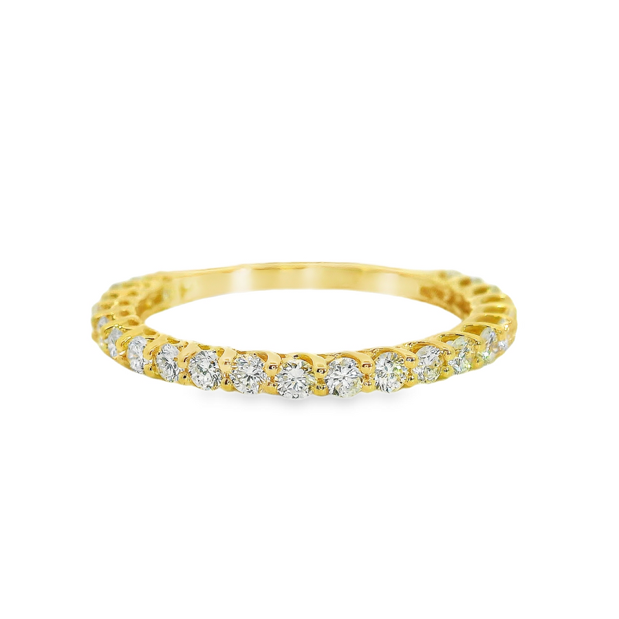 14kt Yellow Gold Lab-Grown Round Diamond Wedding Ring (0.69ct)