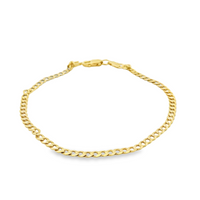 14kt Yellow Gold 7" 2.6mm Curb Style Bracelet (1.8g)