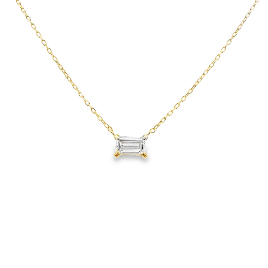 18kt Yellow Gold Natural Diamond Solitaire Pendant (0.22ct)