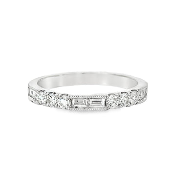 18K White Gold Diamond Wedding Ring (.57ct)