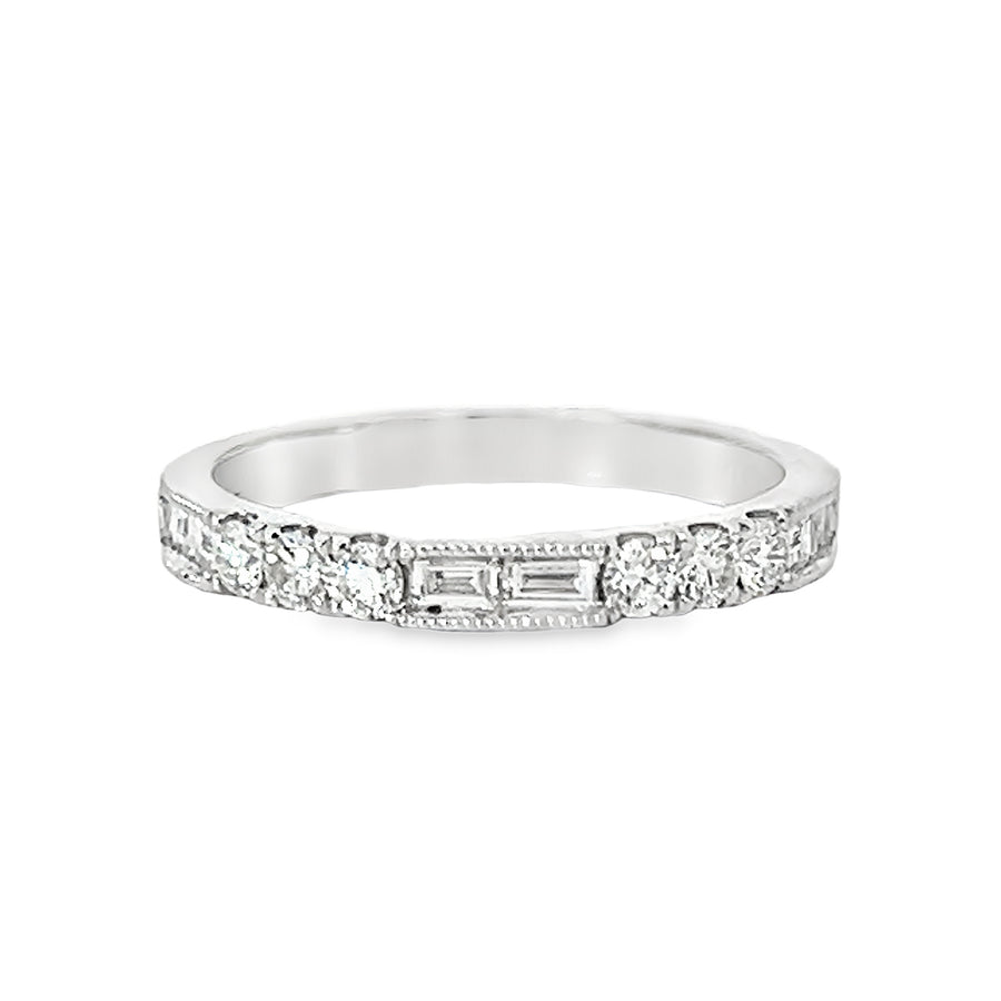 18K White Gold Diamond Wedding Ring (.57ct)