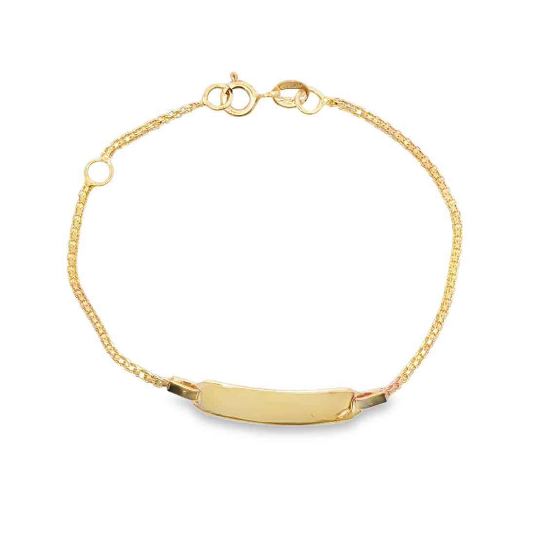 18kt Yellow Gold 6" 5.6mm Italian Made Baby Bracelet (2.1g)