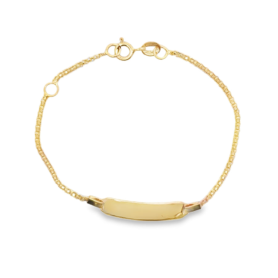 18kt Yellow Gold 6" 5.6mm Italian Made Baby Bracelet (2.1g)