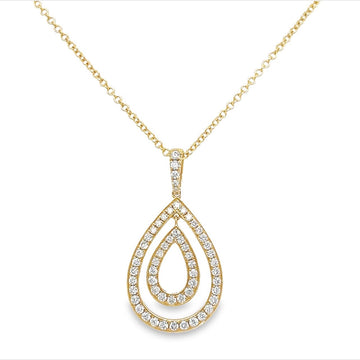 18kt Yellow Gold Diamond Pendant (.48ct)