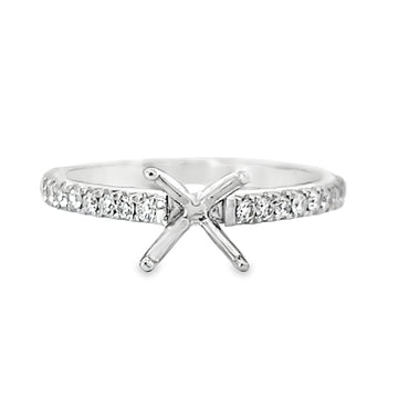 18kt White Gold Natural Diamond Wedding Ring Set (0.79ct)