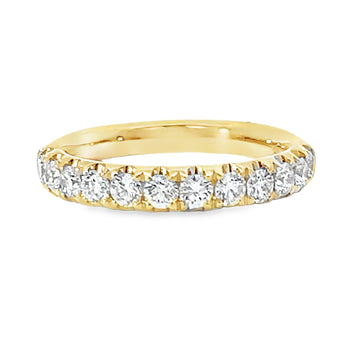 18kt Yellow Gold Diamond Prong Set Wedding Ring (0.75ct)