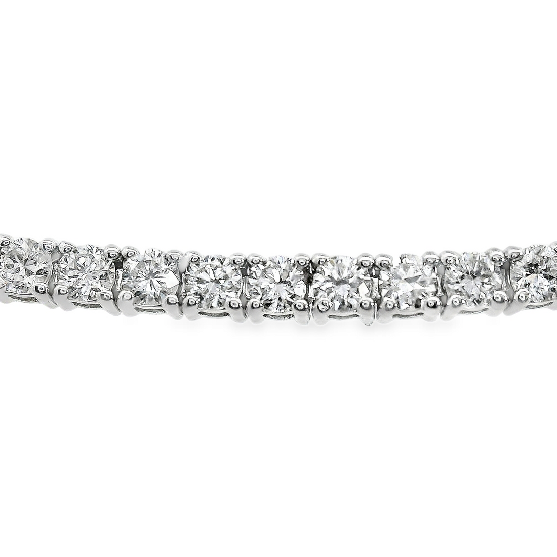 14kt White Gold 7" Lab-Grown Round Diamond Tennis Bracelet (3.00ct)