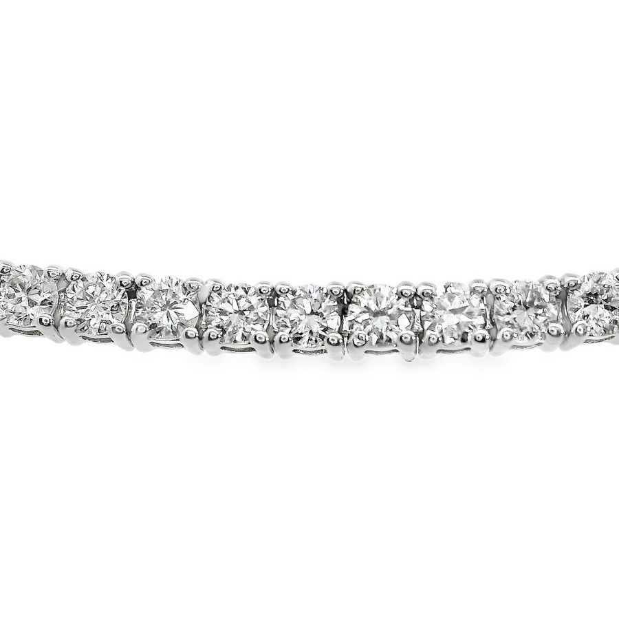 14kt White Gold 7" Lab-Grown Round Diamond Tennis Bracelet (3.00ct)