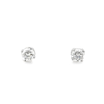 14kt White Gold Lab-Grown Round Diamond Studs (0.62ct)