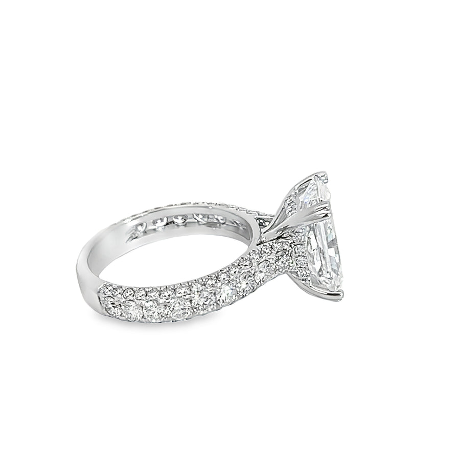 18K White Gold Lab-Grown Diamond Engagement Ring (5.34ct)