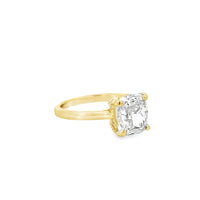 18kt Yellow Gold Lab-Grown Cushion Diamond Engagement Ring (3.12ct)