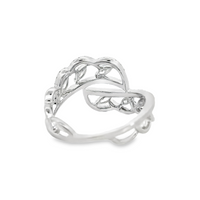 18kt White Gold Natural Marquise and Natural Round Diamond Fashion Ring (.72ct)