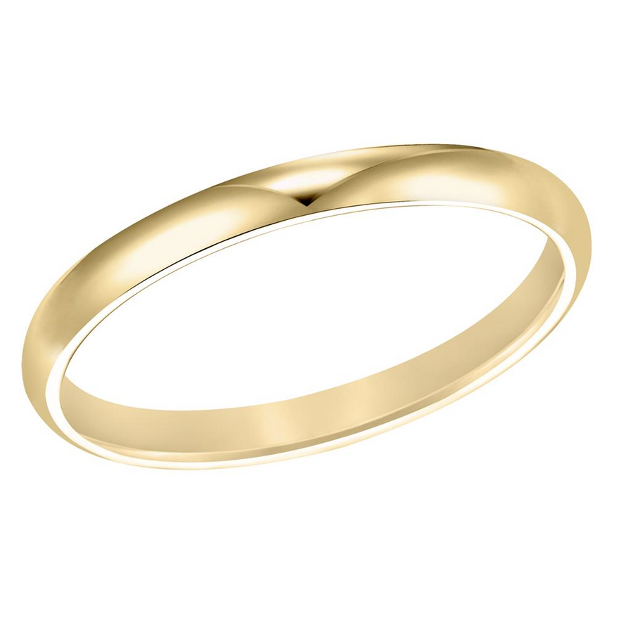 Goldman 14K Yellow Gold Half Round 2.0mm Wedding Ring