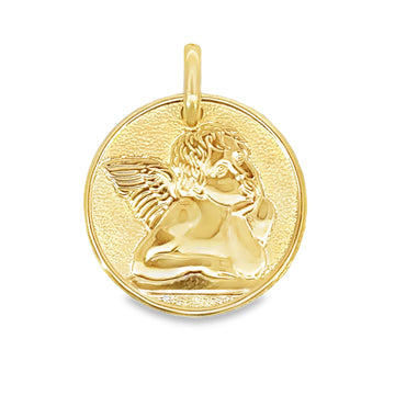 18kt Yellow Gold Italian Made Cherub Charm (2.75g)