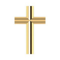 14kt Yellow Gold Plain Cross Pendant (0.30g)