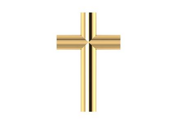 14kt Yellow Gold Plain Cross Pendant (0.30g)