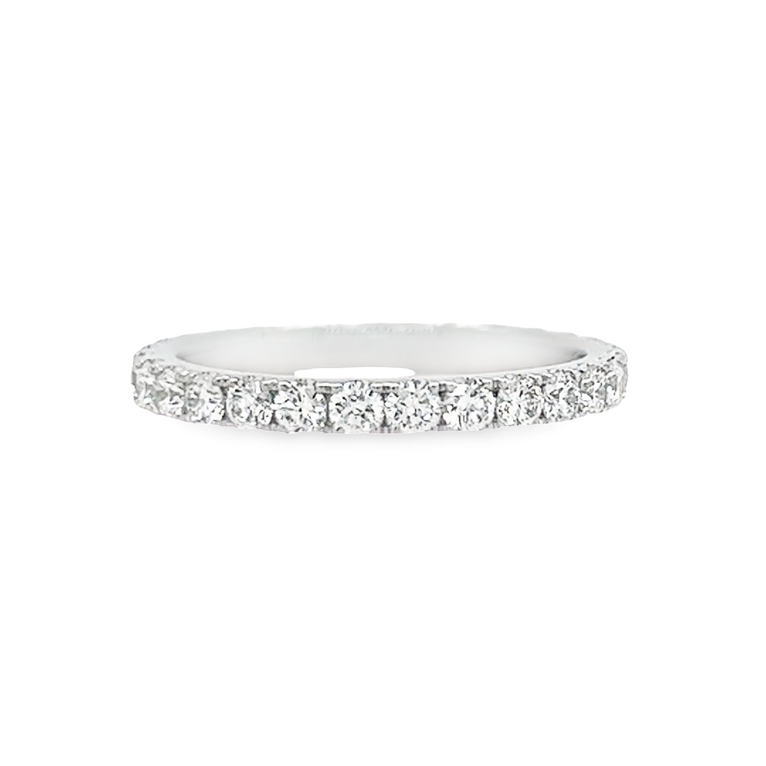 18K White Gold Diamond Wedding Ring