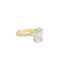 18kt Yellow Gold Round Diamond Engagement Ring (2.59ct)