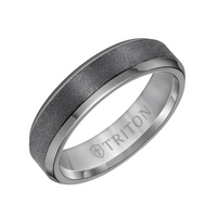 Triton Tantalum Satin Finish Bevel Edge Wedding Band