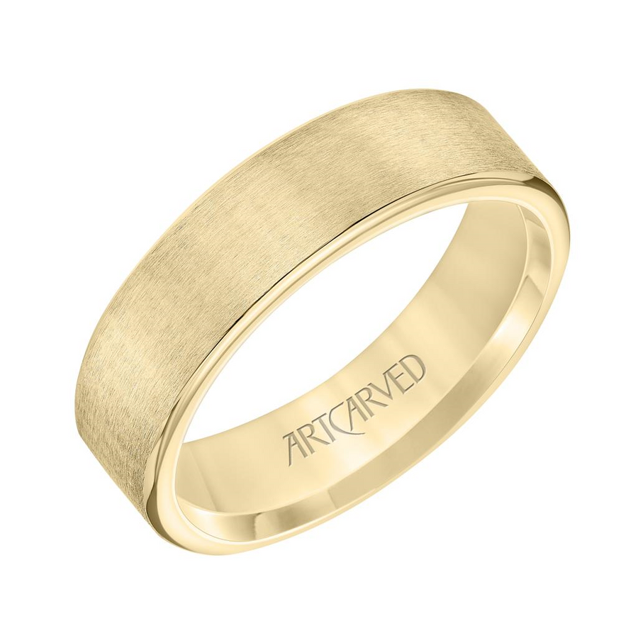 Artcarved 14kt Yellow Gold 6mm Ring