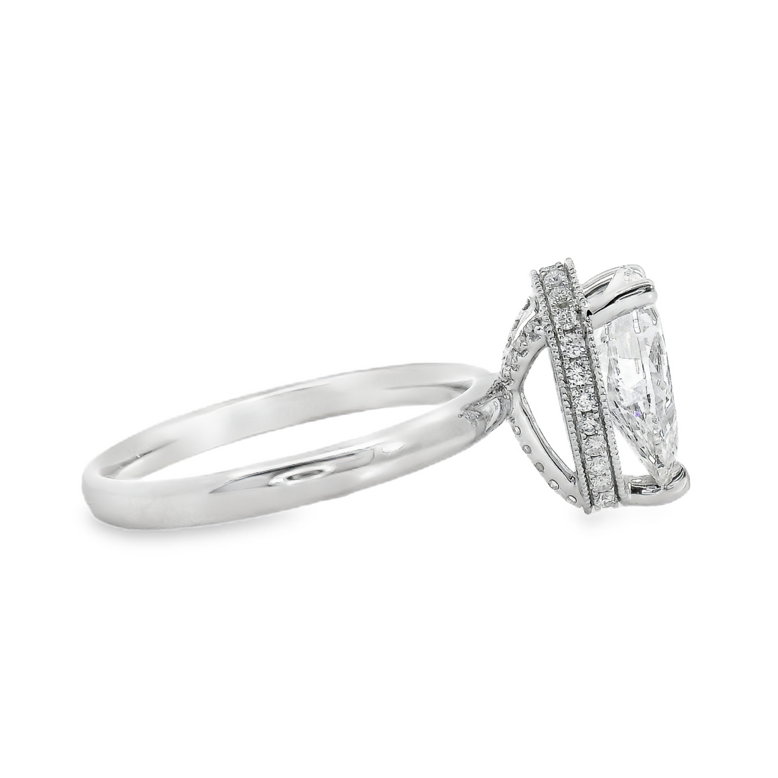 18kt White Gold Pear Diamond Engagement Ring (2.17ct)