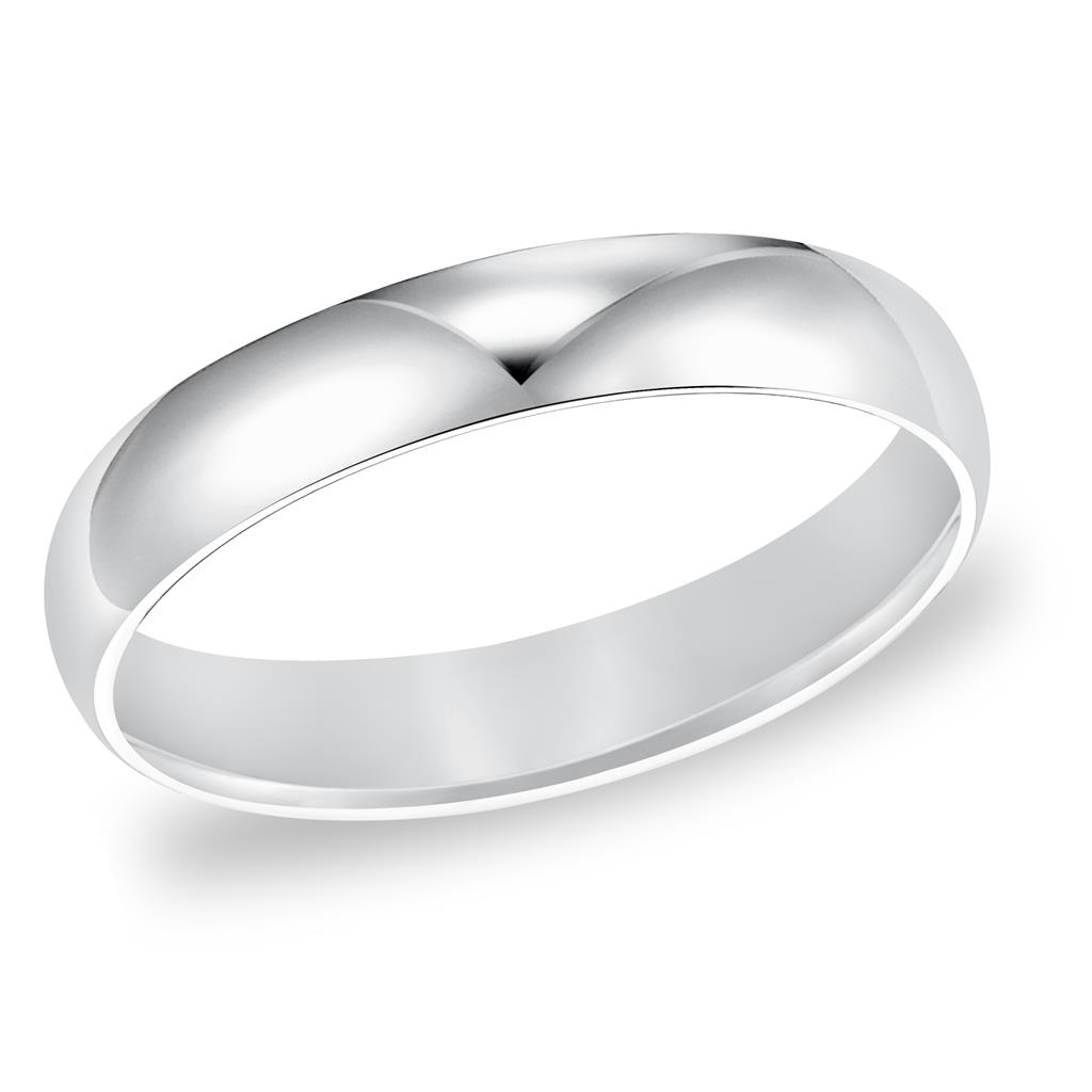 Artcarved 14K White Gold 5mm Half Round Ring