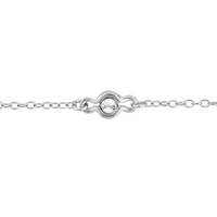 Sterling Silver 10" Diamond Illusion Set Anklet