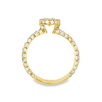 18kt Yellow Gold Natural Round Diamond Engagement Ring (1.67ct)