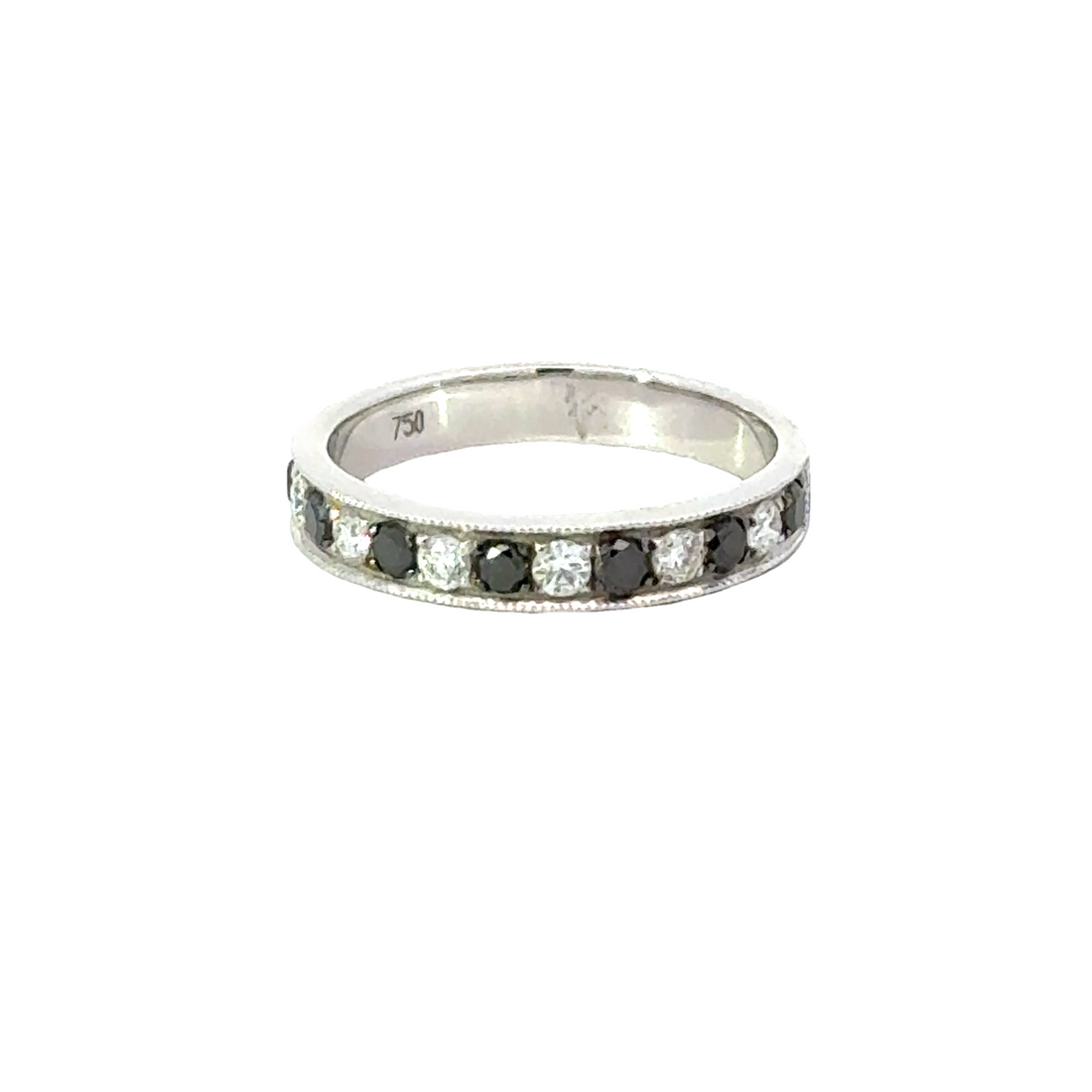 18kt White Gold Diamond Prong Set Wedding Ring (0.49ct)