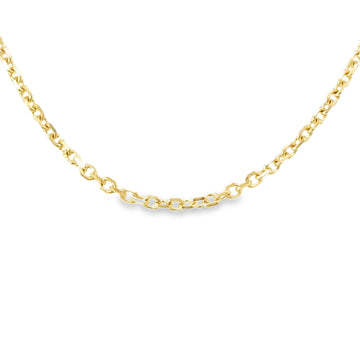 14K Yellow Gold 18" 1.5mm Cable Link Chain (3.05g)