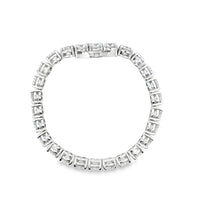 14kt White Gold Lab-Grown Round Brilliant Diamond Tennis Bracelet (26.71ct)
