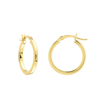 14kt Yellow Gold Medium Hoop Earrings