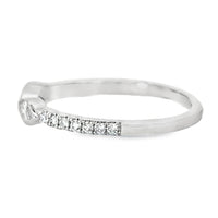 18kt White Gold Natural Diamond Free Form Ring (0.27ct)