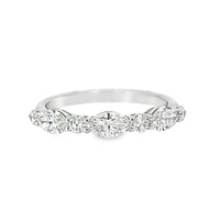 18K White Gold Marquise Diamond Wedding Ring (.96ct)