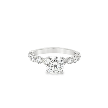 18kt White Gold Lab-Grown Round Diamond Engagement Ring (2.23ct)