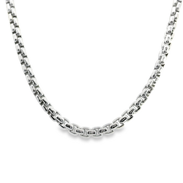 Sterling Silver 22" 2.6mm Fancy Link Chain (16.2g)
