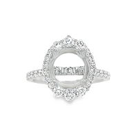 18K White Gold Diamond Semi-Mount Ring (.97ct)