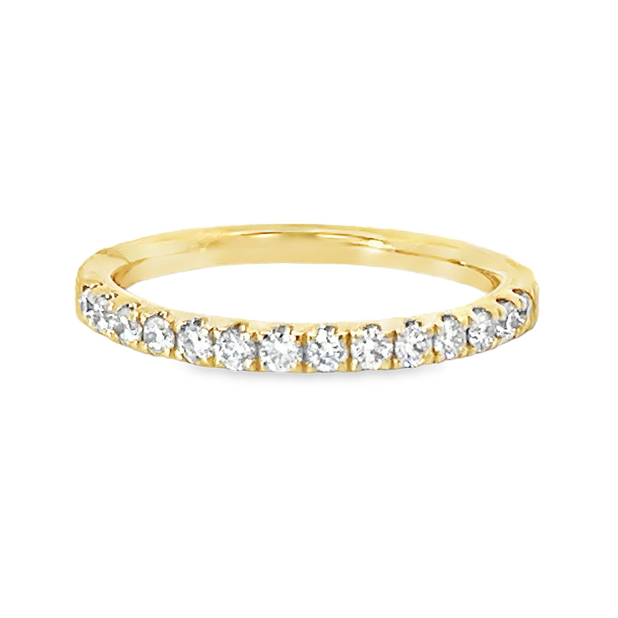 18K Yellow Gold Diamond Wedding Ring (.31ct)