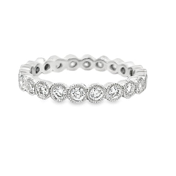 18kt White Gold Diamond Eternity Ring (0.77ct)