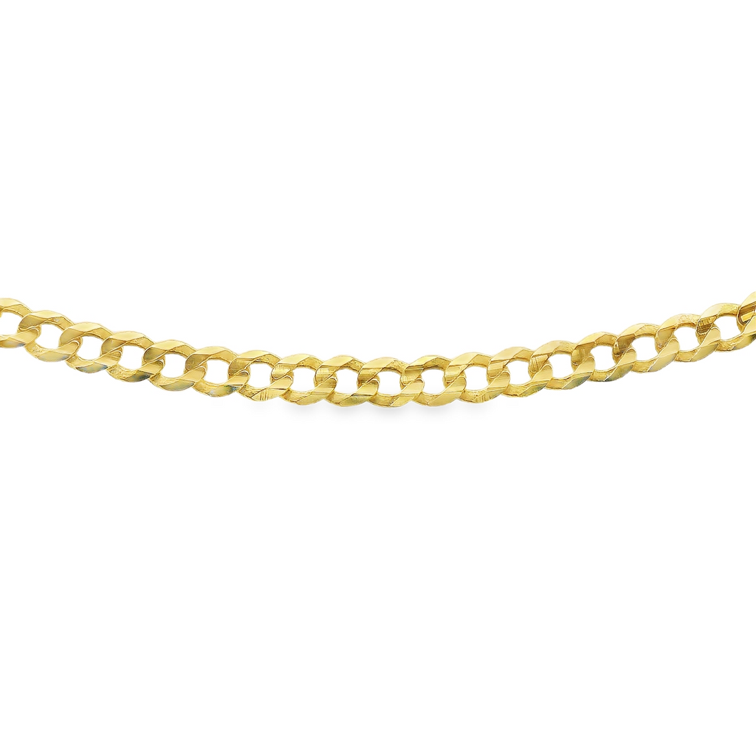 14kt Yellow Gold 7" 2.6mm Curb Style Bracelet (1.8g)