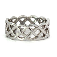 14kt White Gold Celtic Knot Fashion Ring (3.26g)