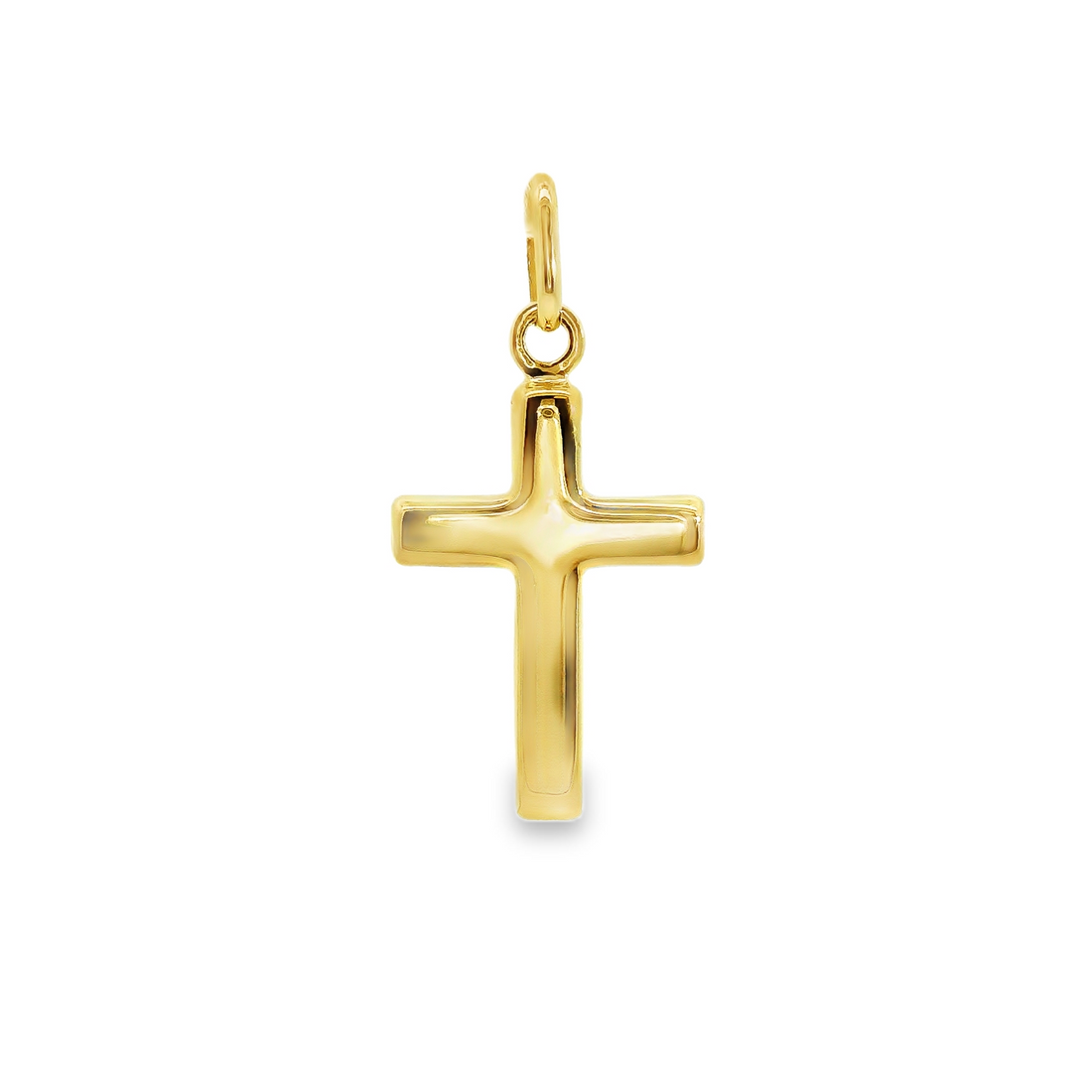 14kt Yellow Gold Italian Made Cross Pendant (.85g)