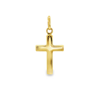 14kt Yellow Gold Italian Made Cross Pendant (.85g)