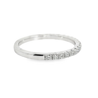 18kt White Gold Natural Round Diamond Wedding Ring (.32ct)