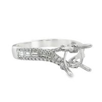 18kt White Gold Full-Cut Diamond Semi-Mount Ring (.44ct)