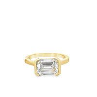 14kt Yellow Gold Lab-Grown Emerald Diamond Engagement Ring (3.13ct)
