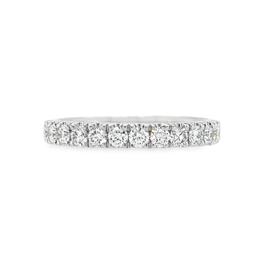 18kt White Gold Diamond Prong Set Wedding Ring (0.55ct)