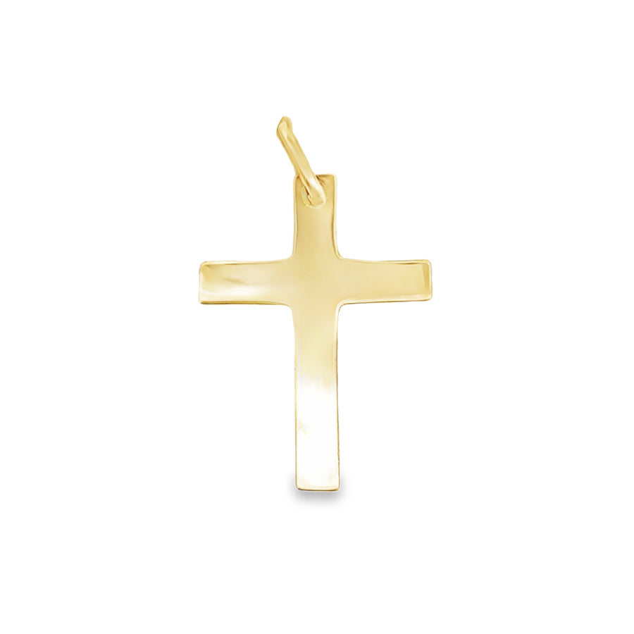 18kt Yellow Gold Italian Made Cross Charm (2.54g)