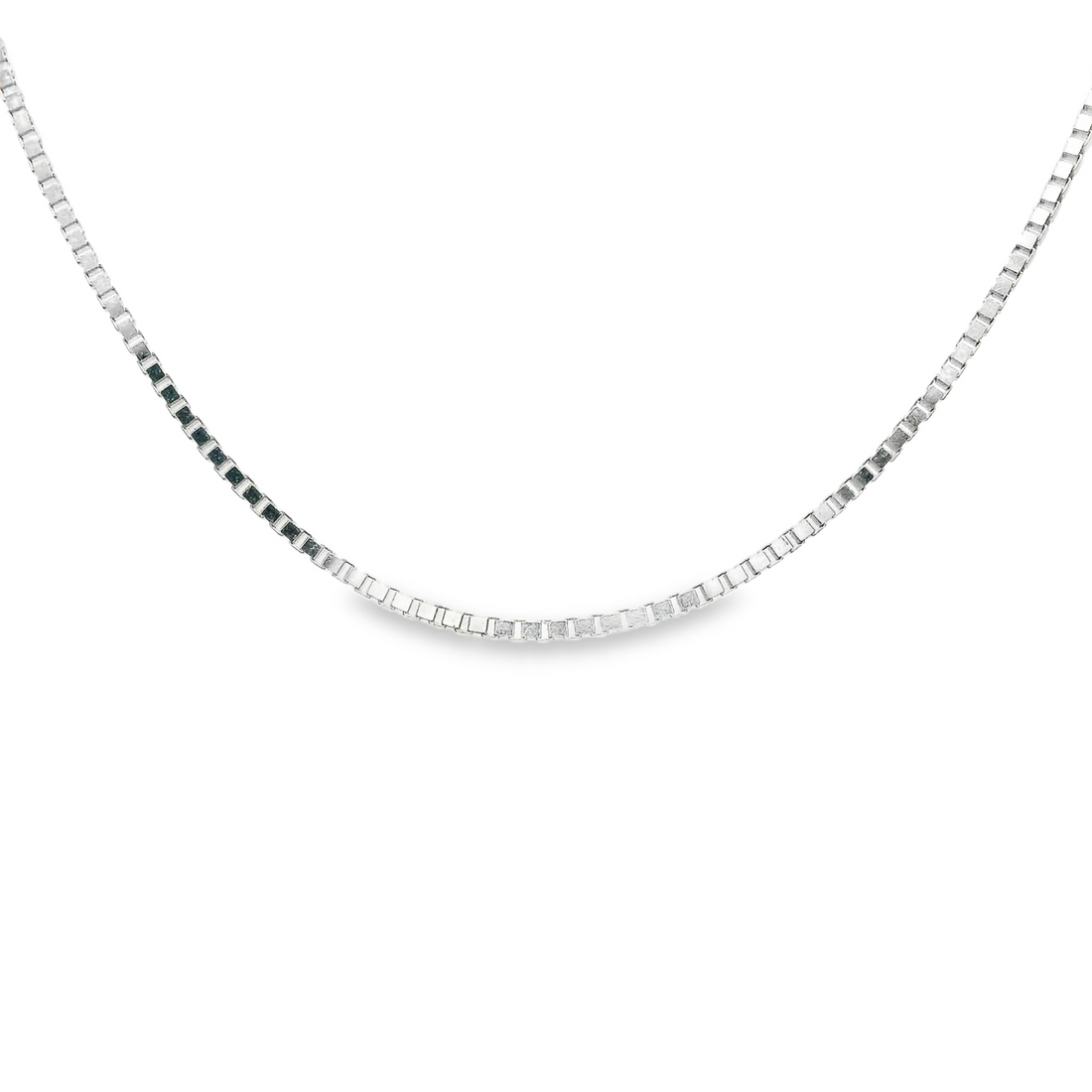 14kt White Gold 20" .7mm Box Chan (2.3g)
